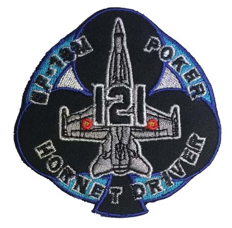 Escudo bordado 121 EF-18M Poker Hornet Driver